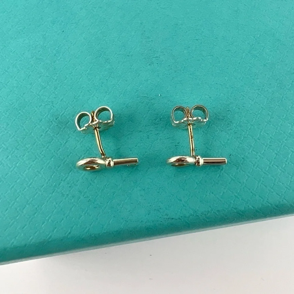 Tiffany & Co. Mini Key Earrings, Sterling Silver, Retired 🗝️